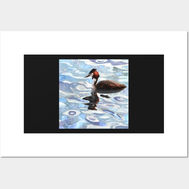 Great Crested Grebe Wall Art by thryngreen